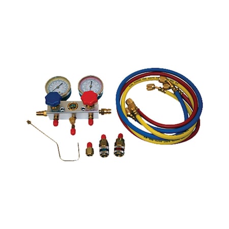 A & I Products Premium Manifold Gauge Set, R-12 & R134a 10.5" x9.5" x4" A-CP6000